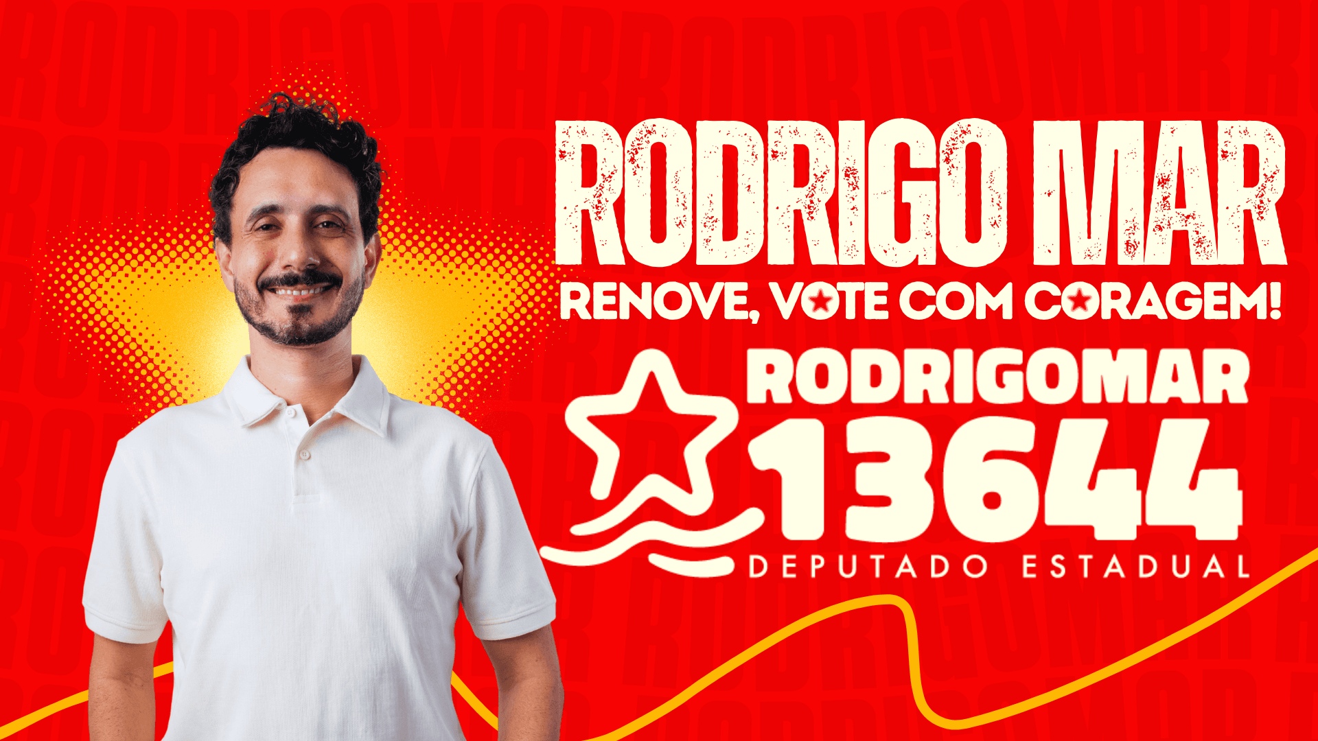 Rodrigo Mar 13644 — Deputado Estadual. Renove, vote com coragem!